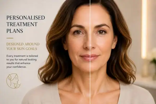 Before and after results of Collagen Lift Therapy Minehead